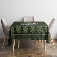 Celtic Ireland Tablecloth with Irish Flag Castle and Knotwork Design