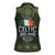 Celtic Ireland Women Sleeveless Polo Shirt with Irish Flag Castle and Knotwork Design