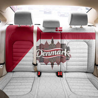 Denmark Back Car Seat Cover with Cityscape Print and Royal Coat of Arms Design
