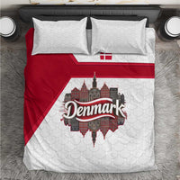 Denmark Bedding Set with Cityscape Print and Royal Coat of Arms Design