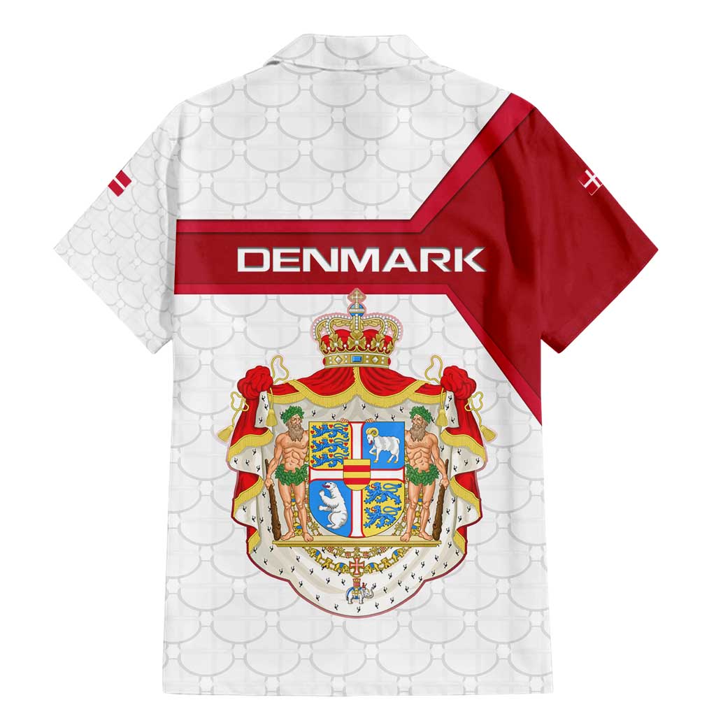 Denmark Family Matching Mermaid Dress and Hawaiian Shirt with Cityscape Print and Royal Coat of Arms Design