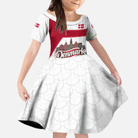 Denmark Family Matching Off Shoulder Maxi Dress and Hawaiian Shirt with Cityscape Print and Royal Coat of Arms Design