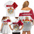Denmark Family Matching Off Shoulder Short Dress and Hawaiian Shirt with Cityscape Print and Royal Coat of Arms Design
