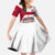Denmark Family Matching Short Sleeve Bodycon Dress and Hawaiian Shirt with Cityscape Print and Royal Coat of Arms Design