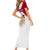 Denmark Family Matching Short Sleeve Bodycon Dress and Hawaiian Shirt with Cityscape Print and Royal Coat of Arms Design