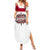 Denmark Family Matching Summer Maxi Dress and Hawaiian Shirt with Cityscape Print and Royal Coat of Arms Design