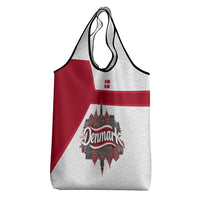 Denmark Grocery Bag with Cityscape Print and Royal Coat of Arms Design