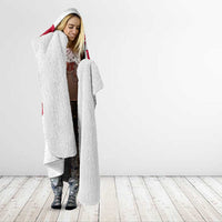 Denmark Hooded Blanket with Cityscape Print and Royal Coat of Arms Design