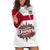 Denmark Hoodie Dress with Cityscape Print and Royal Coat of Arms Design