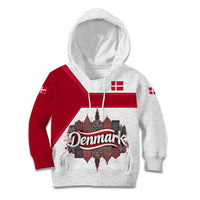 Denmark Kid Hoodie with Cityscape Print and Royal Coat of Arms Design