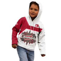 Denmark Kid Hoodie with Cityscape Print and Royal Coat of Arms Design