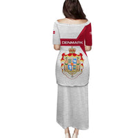 Denmark Puletasi with Cityscape Print and Royal Coat of Arms Design