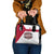 Denmark Shoulder Handbag with Cityscape Print and Royal Coat of Arms Design