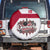 Denmark Spare Tire Cover with Cityscape Print and Royal Coat of Arms Design