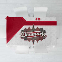 Denmark Tablecloth with Cityscape Print and Royal Coat of Arms Design