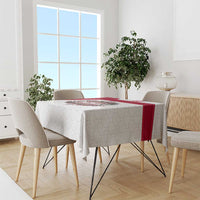 Denmark Tablecloth with Cityscape Print and Royal Coat of Arms Design