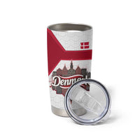 Denmark Tumbler Cup with Cityscape Print and Royal Coat of Arms Design