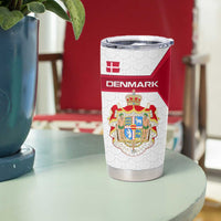 Denmark Tumbler Cup with Cityscape Print and Royal Coat of Arms Design