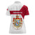 Denmark Women Polo Shirt with Cityscape Print and Royal Coat of Arms Design