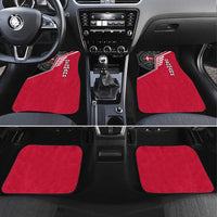 Denmark Flag Car Mats with Viking Rune Pattern and Nordic Crest Design - Wonder Print Shop