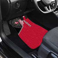 Denmark Flag Car Mats with Viking Rune Pattern and Nordic Crest Design - Wonder Print Shop