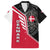 Denmark Flag Family Matching Off Shoulder Maxi Dress and Hawaiian Shirt with Viking Rune Pattern and Nordic Crest Design - Wonder Print Shop