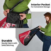 Denmark Flag Grocery Bag with Viking Rune Pattern and Nordic Crest Design - Wonder Print Shop