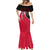 Denmark Flag Mermaid Dress with Viking Rune Pattern and Nordic Crest Design - Wonder Print Shop