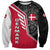 Denmark Flag Sweatshirt with Viking Rune Pattern and Nordic Crest Design - Wonder Print Shop