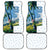 Colombia Palm Tree Landscape Car Mats with Tropical Flowers and Blue Sky Design - Wonder Print Shop