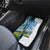 Colombia Palm Tree Landscape Car Mats with Tropical Flowers and Blue Sky Design - Wonder Print Shop