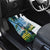 Colombia Palm Tree Landscape Car Mats with Tropical Flowers and Blue Sky Design - Wonder Print Shop