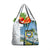 Colombia Palm Tree Landscape Grocery Bag with Tropical Flowers and Blue Sky Design - Wonder Print Shop