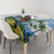 Colombia Palm Tree Landscape Tablecloth with Tropical Flowers and Blue Sky Design - Wonder Print Shop