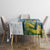 Colombia Palm Tree Landscape Tablecloth with Tropical Flowers and Blue Sky Design - Wonder Print Shop