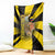Colombia Heritage Blanket with Yellow Black Flag Map and City Street Art - Wonder Print Shop