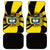 Colombia Heritage Car Mats with Yellow Black Flag Map and City Street Art - Wonder Print Shop