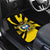 Colombia Heritage Car Mats with Yellow Black Flag Map and City Street Art - Wonder Print Shop