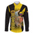 Colombia Heritage Family Matching Puletasi and Hawaiian Shirt with Yellow Black Flag Map and City Street Art - Wonder Print Shop
