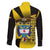 Colombia Heritage Family Matching Puletasi and Hawaiian Shirt with Yellow Black Flag Map and City Street Art - Wonder Print Shop