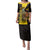Colombia Heritage Family Matching Puletasi and Hawaiian Shirt with Yellow Black Flag Map and City Street Art - Wonder Print Shop