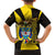 Colombia Heritage Hawaiian Shirt with Yellow Black Flag Map and City Street Art - Wonder Print Shop