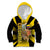 Colombia Heritage Kid Hoodie with Yellow Black Flag Map and City Street Art - Wonder Print Shop
