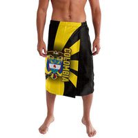 Colombia Heritage Lavalava with Yellow Black Flag Map and City Street Art - Wonder Print Shop