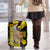Colombia Heritage Luggage Cover with Yellow Black Flag Map and City Street Art - Wonder Print Shop