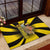 Colombia Heritage Rubber Doormat with Yellow Black Flag Map and City Street Art - Wonder Print Shop