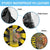 Colombia Heritage Spare Tire Cover with Yellow Black Flag Map and City Street Art - Wonder Print Shop