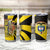 Colombia Heritage Tumbler Cup with Yellow Black Flag Map and City Street Art - Wonder Print Shop