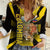 Colombia Heritage Women Casual Shirt with Yellow Black Flag Map and City Street Art - Wonder Print Shop