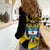 Colombia Heritage Women Casual Shirt with Yellow Black Flag Map and City Street Art - Wonder Print Shop